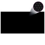 vidaXL Film solaire de piscine flottant PE 1000x500 cm Noir et bleu