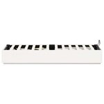 vidaXL Cadre de lit ottoman Blanc 75 x 190 cm Pin massif