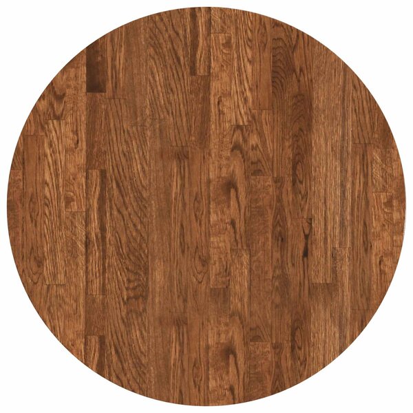 vidaXL Plateau de table Ø 60 x 2 5 cm Rond Bois de chêne massif