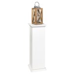 Fmd table d'appoint avec porte 88 5 cm blanc