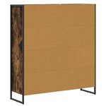 vidaXL Bibliothèque Chêne Fumé 99 5 x 30 x 108 5 cm Bois d'ingénierie