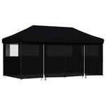 vidaXL Tente de fête 292 x 580 x 315 cm Noir Tissu Oxford