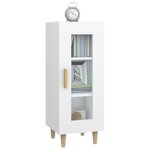 vidaXL Buffet blanc 34 5x34x90 cm bois d'ingénierie