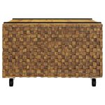 vidaXL Table basse Marron 60 x 60 x 38 cm Bois de teck massif