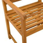 vidaXL Chaises de jardin 6 Pièces Naturel Bois d'Acacia Massif