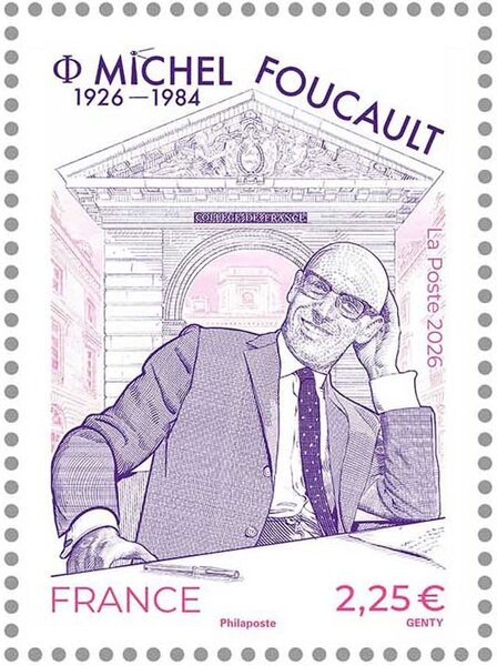 Timbre - Michel Foucault 1926-1984 - Lettre Internationale