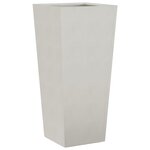 vidaXL Jardinières 2 Pièces 35x35x75 cm acier inoxydable