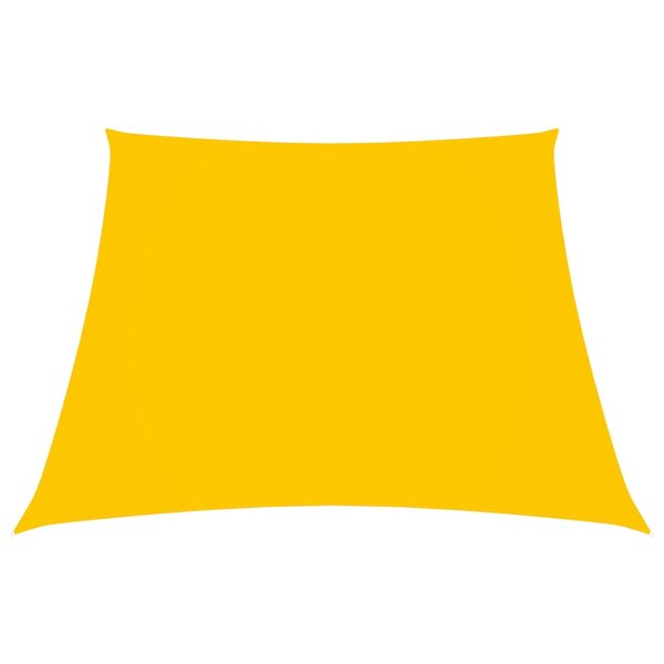 vidaXL Voile de parasol Tissu Oxford trapèze 3/5x4 m Jaune