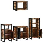 vidaXL Ensemble de mobilier de salle de bain 4 Pièces Bois Recyclé Solide