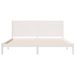 vidaXL Cadre de lit extra long sans matelas 180x210 cm bois massif