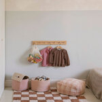 Panier de rangement pour jouets rose Ø 35 x 20 cm