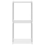 vidaXL Étagère de rangement blanc 43 x 27 x 90 cm Aluminium