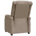 vidaXL Fauteuil inclinable Cappuccino Similicuir