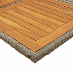 vidaXL Ensemble à manger de jardin 11Pièces avec coussins gris poly rotin