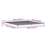 VidaXL Cadre de lit 160x210 cm en bois de pin massif