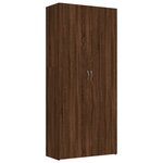 vidaXL Armoire à chaussures Chêne marron 80x35 5x180cm Bois ingénierie