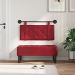 vidaXL Tête de lit suspendue Bordeaux Simili cuir