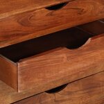 vidaXL Meuble TV 118x30x55 cm Bois d'acacia massif