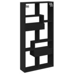 vidaXL Armoire murale noir 50x15x100 cm bois d'ingénierie