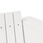 vidaXL Canapé de jardin Blanc 134 x 60 x 62 cm Bois massif en pin