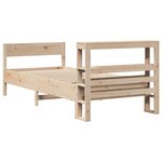 vidaXL Cadre de lit sans matelas 100x200 cm bois massif de pin