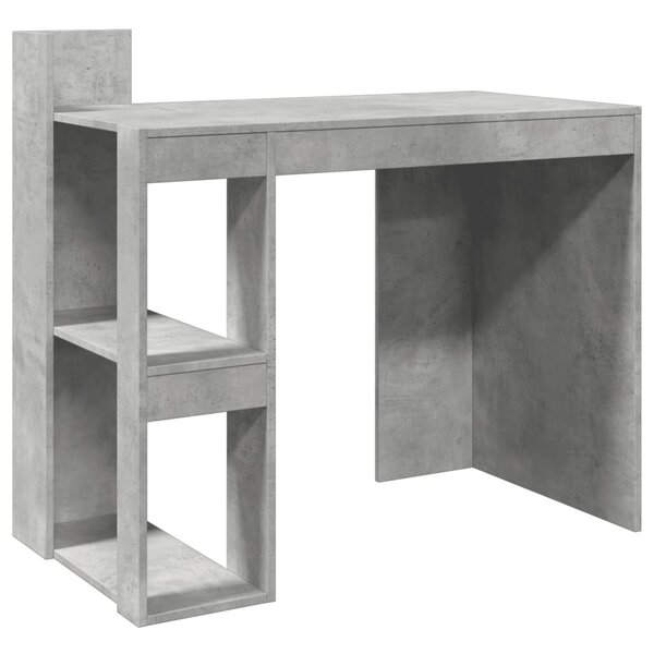 vidaXL Bureau gris béton 103 5x56 5x94 cm bois d'ingénierie