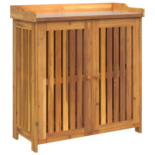 vidaXL Armoire de jardin Marron 78 x 36.5 x 78cm Bois d'acacia massif