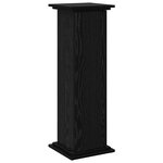 vidaXL Support d'affichage avec rangement Chêne noir 31x30x90 cm Bois reconstitué
