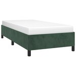vidaXL Cadre de lit sans matelas vert foncé 80x200 cm velours