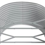 vidaXL Lit surélevé de jardin Acier galvanisé Anthracite