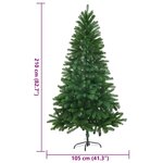 vidaXL Arbre de Noël artificiel aiguilles réalistes 210 cm vert
