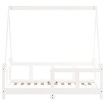 vidaXL Cadre de lit pour enfant blanc 70x140 cm bois de pin massif