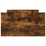 vidaXL Cadre de lit avec tiroirs sans matelas chêne fumé 90x200 cm