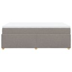 vidaXL Sommier à lattes de lit avec matelas taupe 120x190 cm tissu