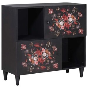 vidaXL Armoires de rangement avec porte Multicolore 80 x 33 5 x 75 cm