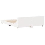 vidaXL Cadre de lit sans matelas blanc 140x200 cm bois de pin massif