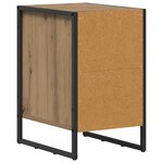 vidaXL Table de chevet 2 Pièces Chêne artisan 39 5 x 30 x 50 cm