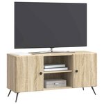 vidaXL Meuble TV Chêne Sonoma 102 x 34 5 x 50 cm Bois d'ingénierie