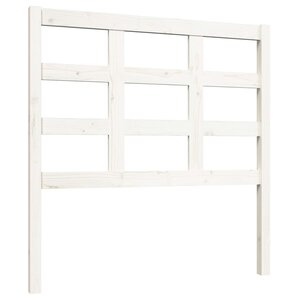 vidaXL Tête de lit Blanc 95 5x4x100 cm Bois massif de pin