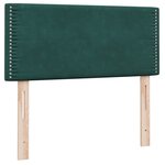 vidaXL Sommier à lattes de lit et matelas vert foncé 80x220 cm velours