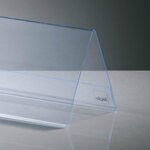 Lot de 10 Présentoirs de table plastique rigide 100 x 60 mm SIGEL