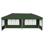 vidaXL Tente de fête pop-up 575 x 289 x 245 cm Vert