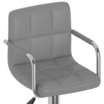 vidaXL Tabourets de bar lot de 2 gris similicuir