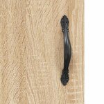 vidaXL Buffet haut Chêne sonoma 34 5x34x180 cm Bois d'ingénierie