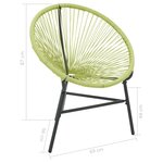 vidaXL Chaise de jardin Acapulco Résine tressée Vert