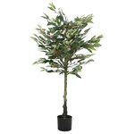 vidaXL Ficus artificiel 480 feuilles 130 cm vert