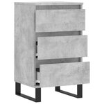 vidaXL Buffet gris béton 40x35x70 cm bois d'ingénierie