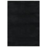 vidaXL Tapis lavable à poils courts doux et moelleux antidérapant noir