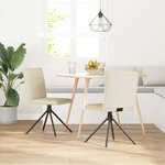 vidaXL Chaises à manger lot de 2 Lin