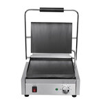 Grill panini professionnel lisse - 380 x 395 mm - buffalo -  - acier inoxydable 380x395x210mm